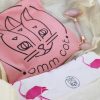 Pink Omm cat - подаръчен йога сет