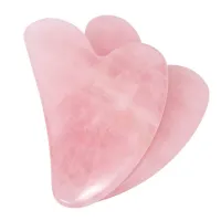 Масажен камък Гуа ша Gua Sha розов кварц
