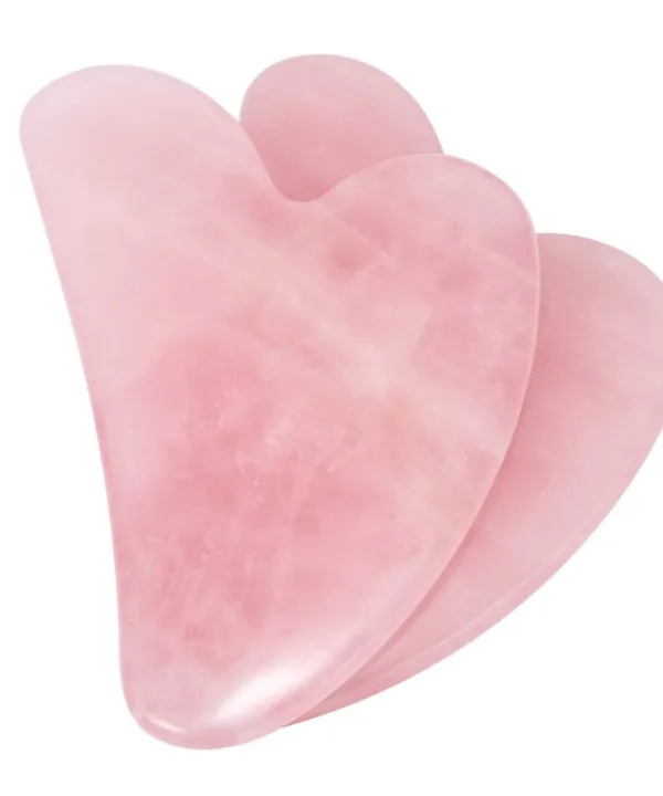 Масажен камък Гуа ша Gua Sha розов кварц