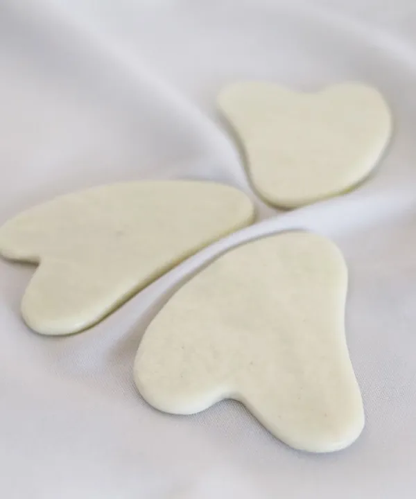 Масажен камък Гуа ша Gua Sha Бял нефрит