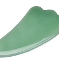 Масажен камък Гуа ша Gua Sha Зелен авантюрин за лице и тяло